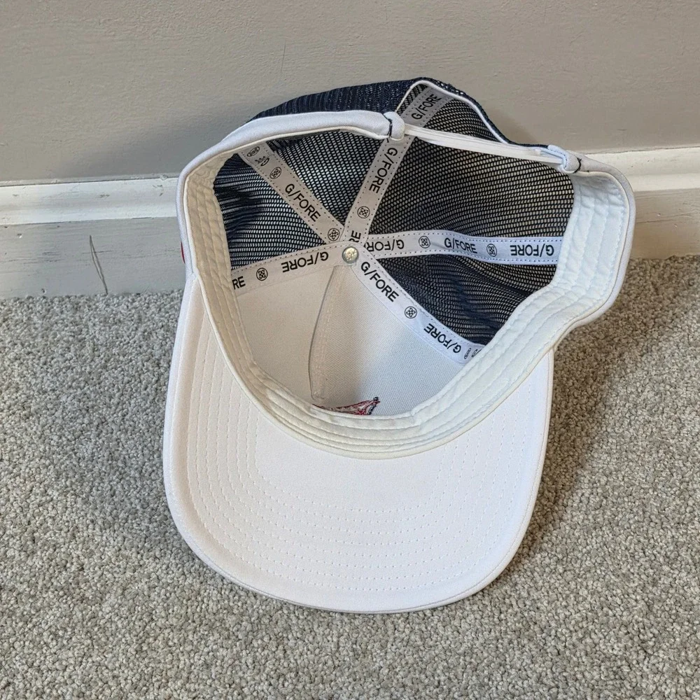 G/FORE US Open LA/CA LACC Trucker Hat White Navy Blue Snapback Golf‎ Cap